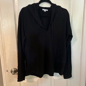 James Perse Black Lightweight Hoodie